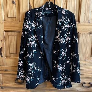 Cynthia Rowley Cherry Blossom Open Blazer